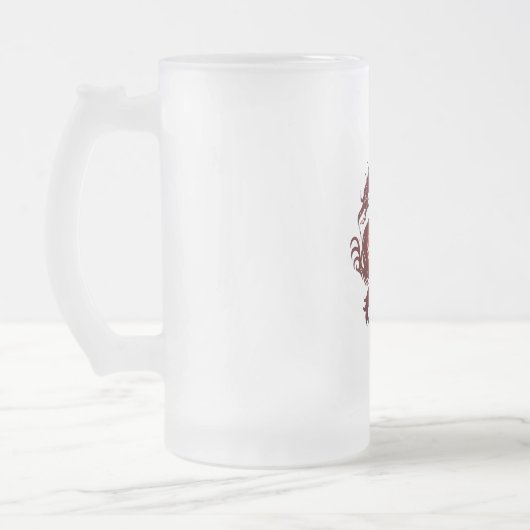 Zwart Dragon Bier Glas Matglas Bierpul (Links)