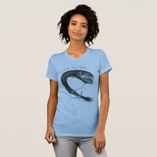 Zwart Dragon Fish T-shirt. T-Shirt (Voorkant volledig)