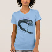 Zwart Dragon Fish T-shirt. T-Shirt (Voorkant)