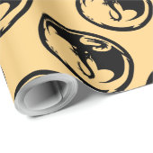 Zwart Dragon gouden matte wikkelpapier medium Cadeaupapier (Rol Hoek)