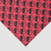 Zwart Dragon koraal weefsel papier klein (Detail)