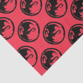 Zwart Dragon koraal weefsel papier medium (Detail)