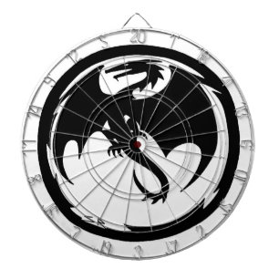 Zwart Dragon wit dartboard Dartbord