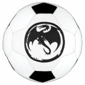 Zwart Dragon wit voetbal (Voorkant)