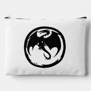 Zwart Dragon wit zakje Etui