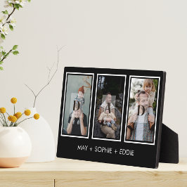 Zwart Drie (3) Foto's Vaderdag Familienamen Fotoplaat