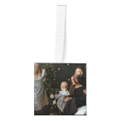 Zwart Dual Photo gepersonaliseerd Decoratie (Voorkant)