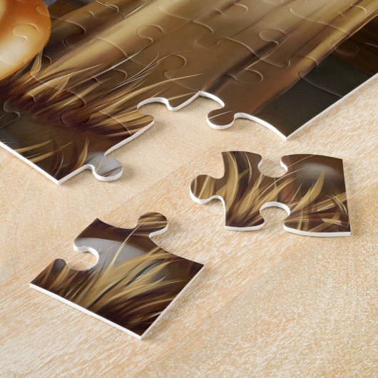 Zwart Duits Herder Hond Heks Pet Halloween Legpuzzel (Zijkant)