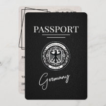 Zwart Duitsland paspoort Bewaar de datum