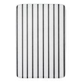 Zwart dun strips badmat (Voorkant Verticaal)
