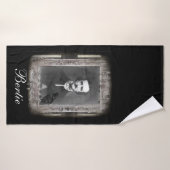 Zwart, Edgar Allan Poe gepersonaliseerd gezelschap Badhanddoek (Badhanddoek)
