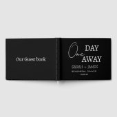Zwart een dag weg repetitie diner bruiloft gastenboek (Volledig)