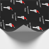 Zwart, eengrammetisch kerstpapier, voor kerst cadeaupapier (Hoek)