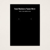 Zwart Eenvoudig aangepast Visitekaartje (Voorkant)