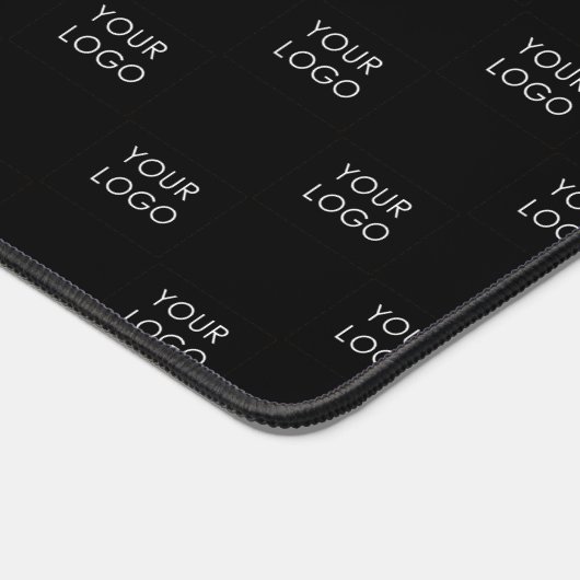 Zwart Eenvoudig Aangepaste Logo Bedrijf Bureaumat (Hoek)