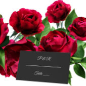 Zwart Eenvoudig gestileerd script bruiloft Plaatskaartje