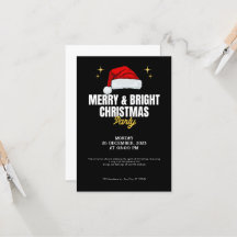 Zwart Eenvoudig Kerstfeest