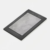 Zwart Eenvoudig Modern Marmer Post-it® Notes (Schuin)