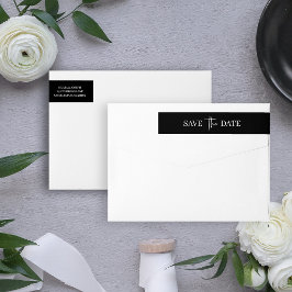 Zwart Eenvoudig Modern Minimalistisch | Bewaar de 