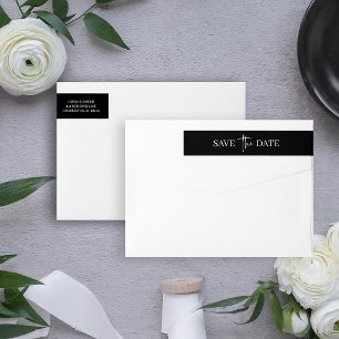 Zwart Eenvoudig Modern Minimalistisch   Bewaar de 