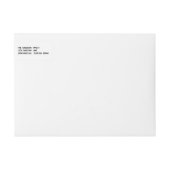 Zwart, eenvoudig script, compacte feestlabels (Voorkant)