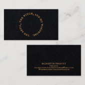 Zwart, eenvoudig Visitekaartje (Voorkant / Achterkant)