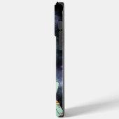 Zwart Eenvoudige Astronaut Case-Mate iPhone Case (Achterkant / Links)