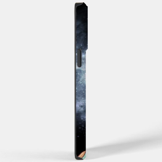 Zwart Eenvoudige Astronaut Case-Mate iPhone Case (Achterkant / Rechts)