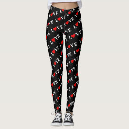 Zwart, eenvoudige minimalistische moderne grafisch leggings