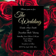 Zwart Eenvoudige Stijl Bruiloft