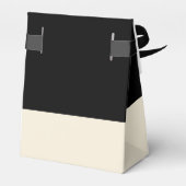  Zwart & Eierschaal Colorblock Favoriete Box Bedankdoosjes (Achterkant)