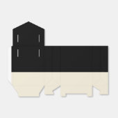  Zwart & Eierschaal Colorblock Favoriete Box Bedankdoosjes (Uitgevouwen)