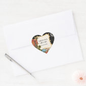 Zwart  Eiffeltoren Roos Favor Gift Labels (Envelop)