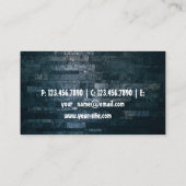 Zwart elegant achtergrondvisitekaartje visitekaartje (Achterkant)