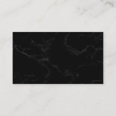 Zwart Elegant Bruiloft RSVP | Minimalist QR-code Informatiekaartje (Achterkant)