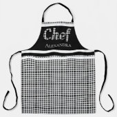 Zwart Elegant Chef Buffalo Plays Black White Schort (Voorkant)