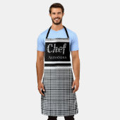 Zwart Elegant Chef Buffalo Plays Black White Schort (Gedragen)