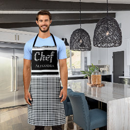 Zwart Elegant Chef Buffalo Plays Black White Schort