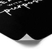 Zwart Elegant Christelijk Quote Poster (Hoek)