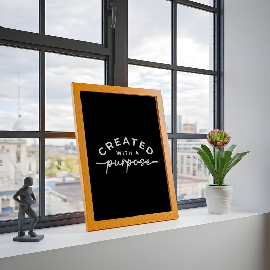 Zwart Elegant Christelijk Quote Poster