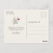 Zwart Elegant Christmas Photo Holiday Briefkaart (Achterkant)