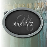 Zwart Elegant gepersonaliseerde achternaam | Naam Gesp<br><div class="desc">Zwart Elegant gepersonaliseerde naam. U kunt ervoor kiezen om jouw namen toe te voegen,  de naam van een geliefde of een speciaal bericht. Of het nu een oprecht geschenk is voor iemand die je dierbaar is of een persoonlijke traktatie,  de keuze is aan jou.</div>