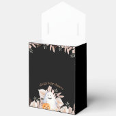 Zwart Elegant Little Boo Boho Ghost Baby shower Bedankdoosjes (Open)