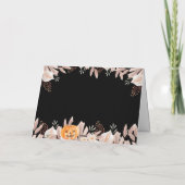 Zwart Elegant Little Boo Boho Ghost Baby shower Bedankkaart (Achterkant)