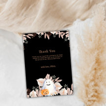 Zwart Elegant Little Boo Boho Ghost Baby shower