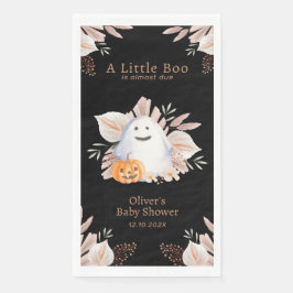 Zwart Elegant Little Boo Boho Ghost Baby shower Servet