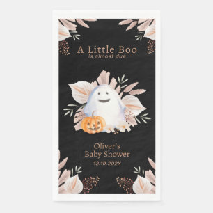 Zwart Elegant Little Boo Boho Ghost Baby shower Servet