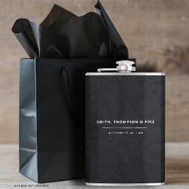 Zwart Elegant Modern Business Professional Custom Heupfles