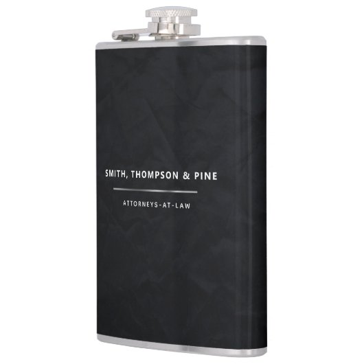 Zwart Elegant Modern Business Professional Custom Heupfles (Links)