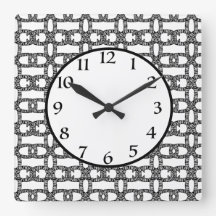 Zwart elegant modern geometrisch wit patroon